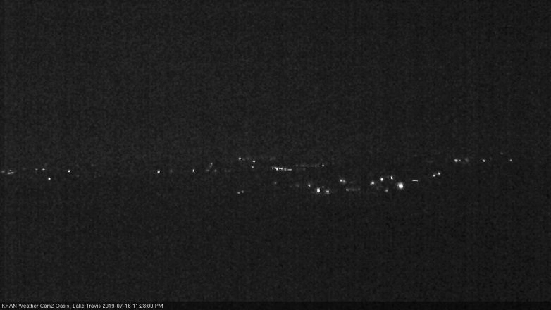 Lake Travis webcam, July 16, 2019 10:30 PM CT