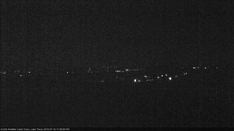 Lake Travis webcam, July 16, 2019 11:00 PM CT