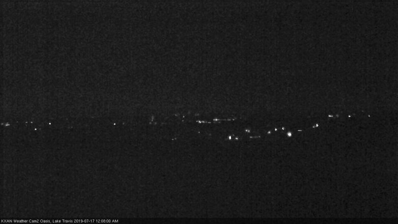 Lake Travis webcam, July 16, 2019 11:10 PM CT