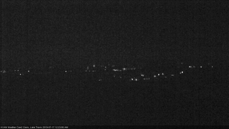 Lake Travis webcam, July 16, 2019 11:25 PM CT