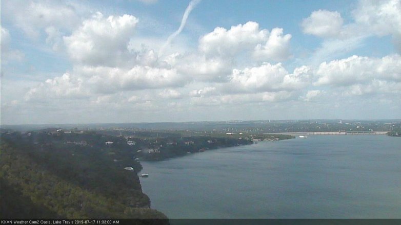 Lake Travis webcam, July 17, 2019 10:35 AM CT