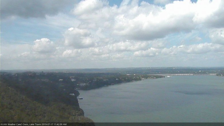Lake Travis webcam, July 17, 2019 10:45 AM CT