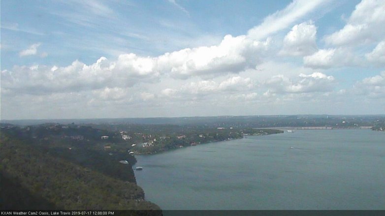 Lake Travis webcam, July 17, 2019 11:10 AM CT