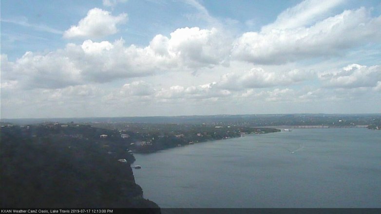 Lake Travis webcam, July 17, 2019 11:15 AM CT
