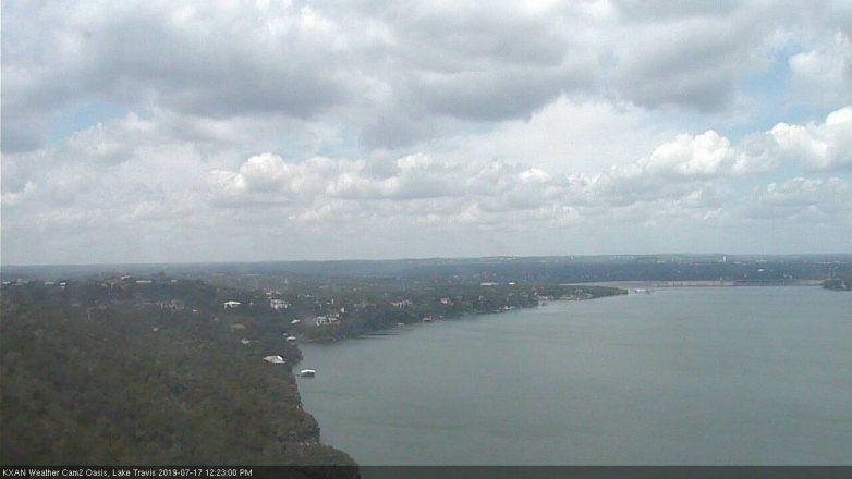Lake Travis webcam, July 17, 2019 11:25 AM CT