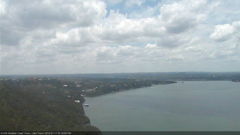 Lake Travis webcam, July 17, 2019 12:20 PM CT