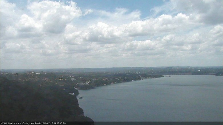 Lake Travis webcam, July 17, 2019 12:35 PM CT