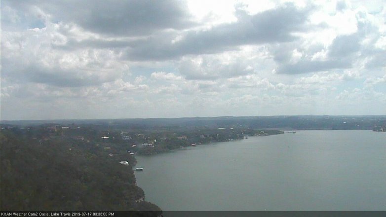 Lake Travis webcam, July 17, 2019 2:35 PM CT