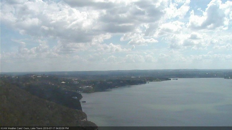 Lake Travis webcam, July 17, 2019 3:05 PM CT