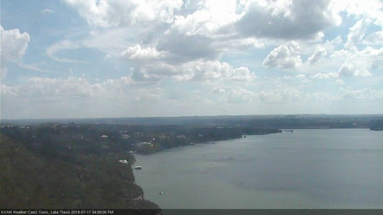 Lake Travis webcam, July 17, 2019 3:10 PM CT