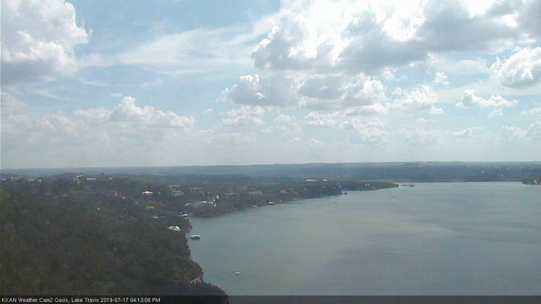 Lake Travis webcam, July 17, 2019 3:15 PM CT