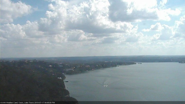 Lake Travis webcam, July 17, 2019 3:50 PM CT
