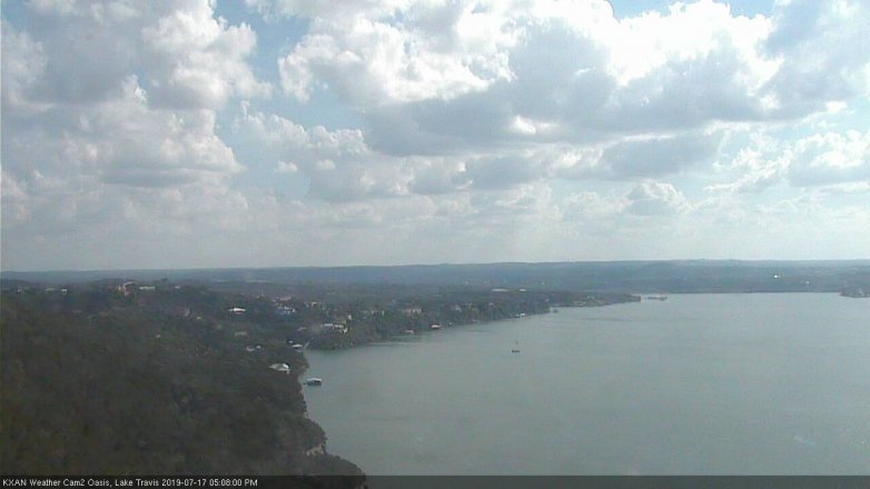 Lake Travis webcam, July 17, 2019 4:10 PM CT