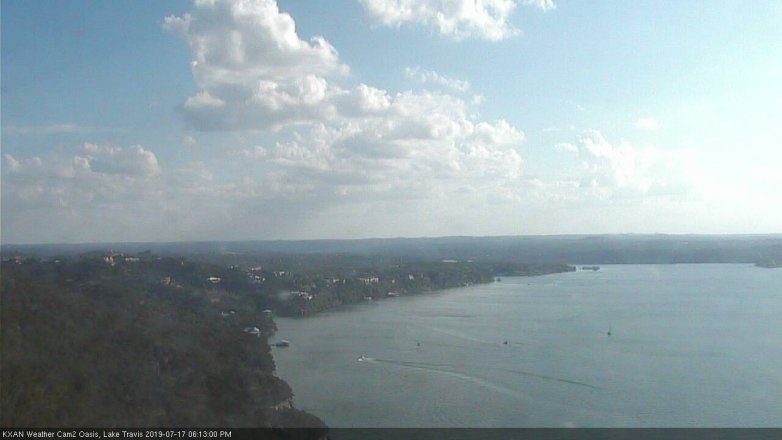 Lake Travis webcam, July 17, 2019 5:15 PM CT