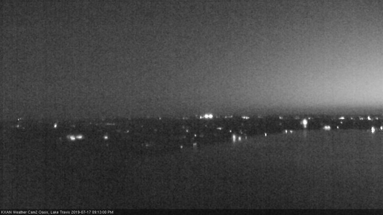 Lake Travis webcam, July 17, 2019 8:15 PM CT