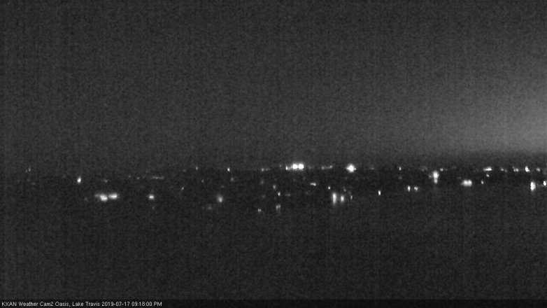 Lake Travis webcam, July 17, 2019 8:20 PM CT
