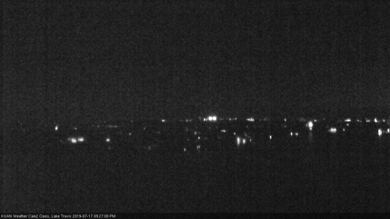 Lake Travis webcam, July 17, 2019 8:30 PM CT