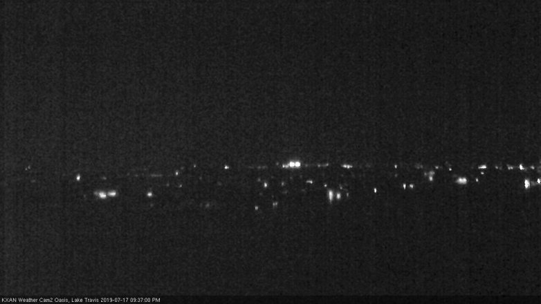 Lake Travis webcam, July 17, 2019 8:40 PM CT