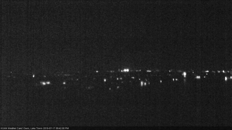 Lake Travis webcam, July 17, 2019 8:45 PM CT
