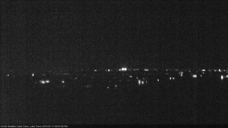 Lake Travis webcam, July 17, 2019 8:50 PM CT