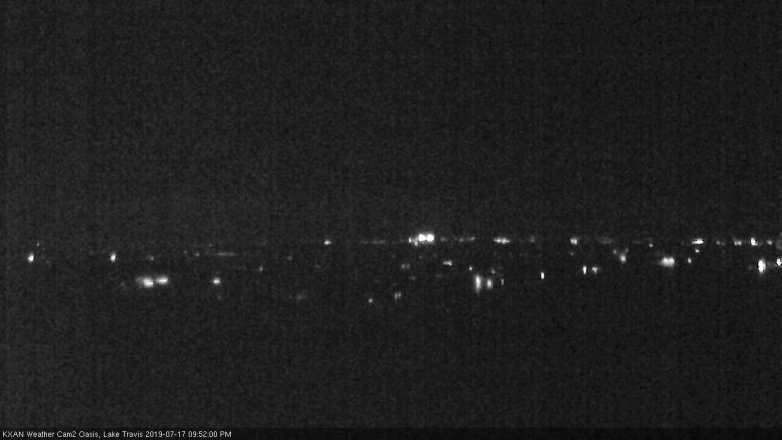 Lake Travis webcam, July 17, 2019 8:55 PM CT