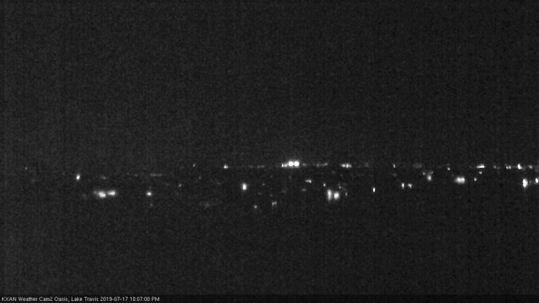 Lake Travis webcam, July 17, 2019 9:10 PM CT
