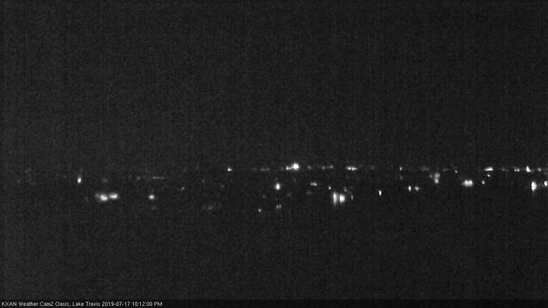 Lake Travis webcam, July 17, 2019 9:15 PM CT