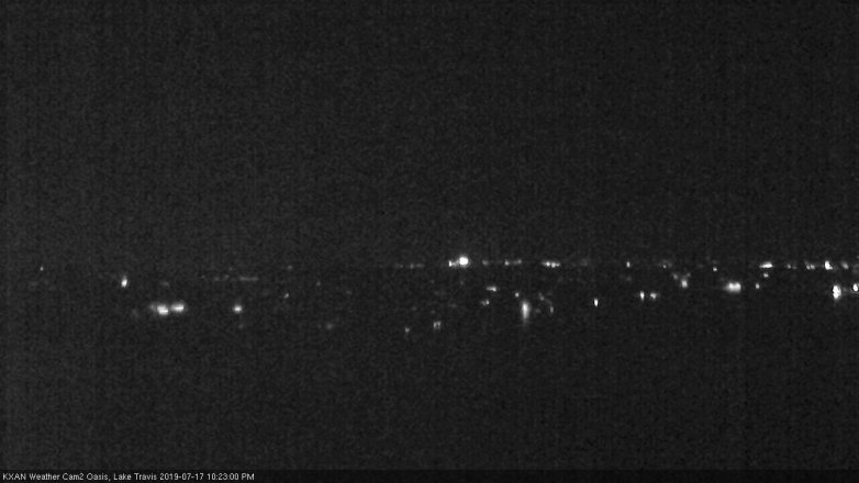 Lake Travis webcam, July 17, 2019 9:25 PM CT