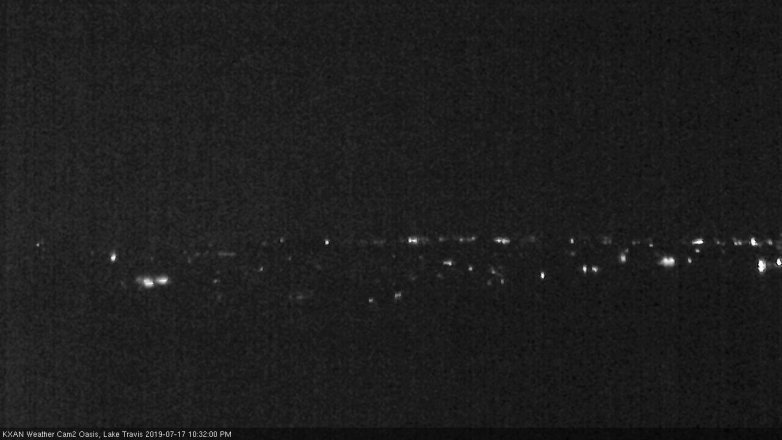 Lake Travis webcam, July 17, 2019 9:35 PM CT