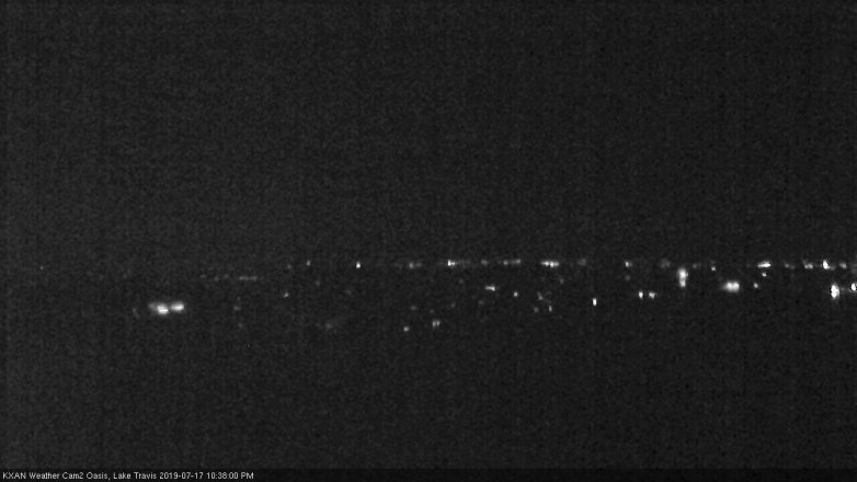 Lake Travis webcam, July 17, 2019 9:40 PM CT