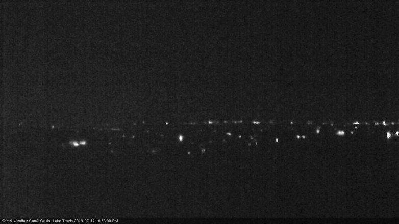 Lake Travis webcam, July 17, 2019 9:55 PM CT