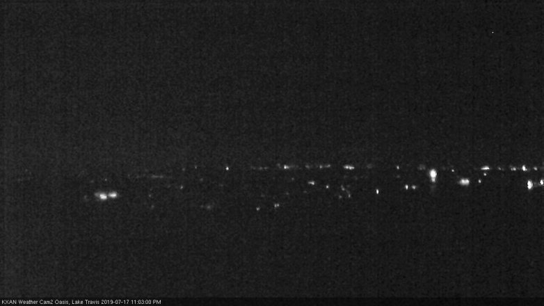 Lake Travis webcam, July 17, 2019 10:05 PM CT