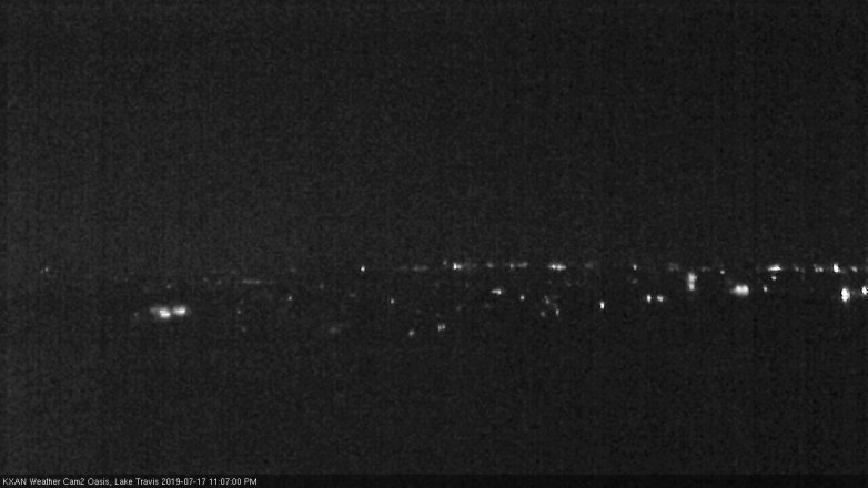 Lake Travis webcam, July 17, 2019 10:10 PM CT