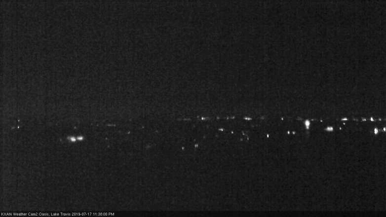Lake Travis webcam, July 17, 2019 10:40 PM CT