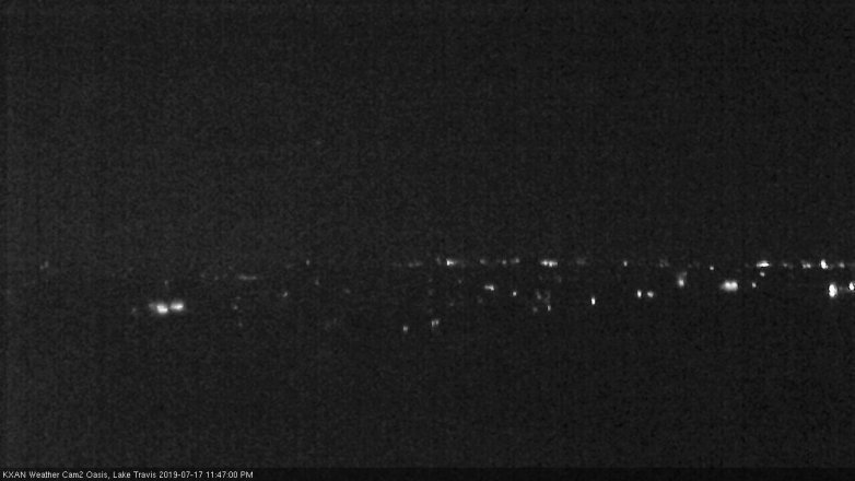 Lake Travis webcam, July 17, 2019 10:50 PM CT