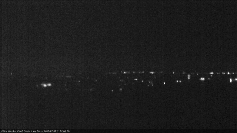 Lake Travis webcam, July 17, 2019 10:55 PM CT