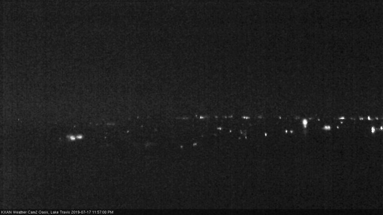 Lake Travis webcam, July 17, 2019 11:00 PM CT