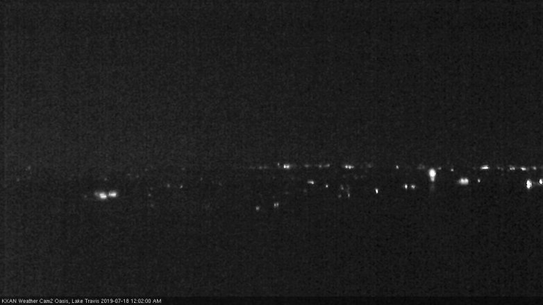 Lake Travis webcam, July 17, 2019 11:05 PM CT