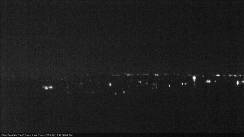 Lake Travis webcam, July 17, 2019 11:10 PM CT