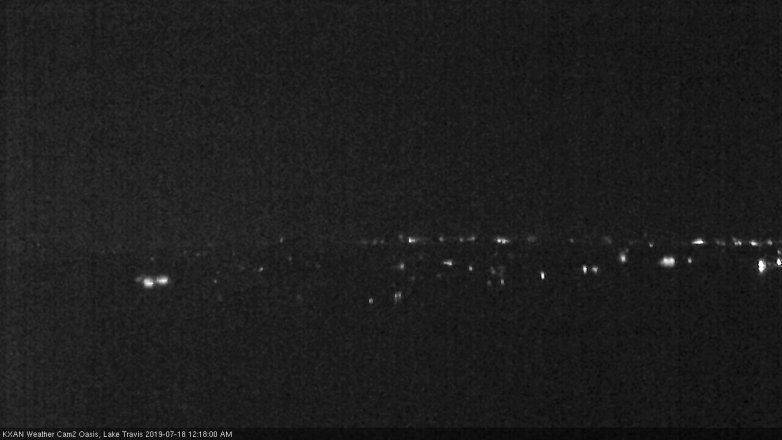 Lake Travis webcam, July 17, 2019 11:20 PM CT