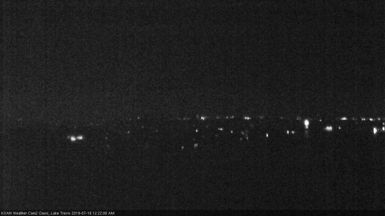 Lake Travis webcam, July 17, 2019 11:25 PM CT