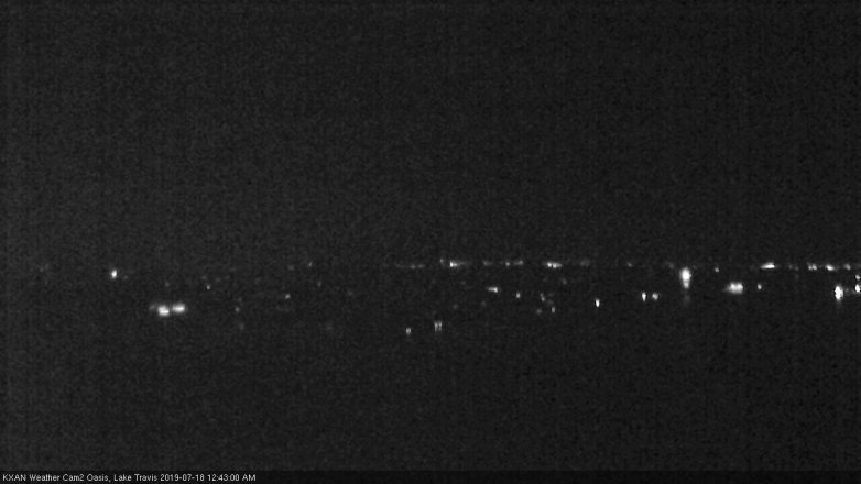 Lake Travis webcam, July 17, 2019 11:45 PM CT