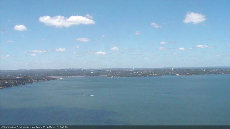 Lake Travis webcam, July 18, 2019 11:30 AM CT