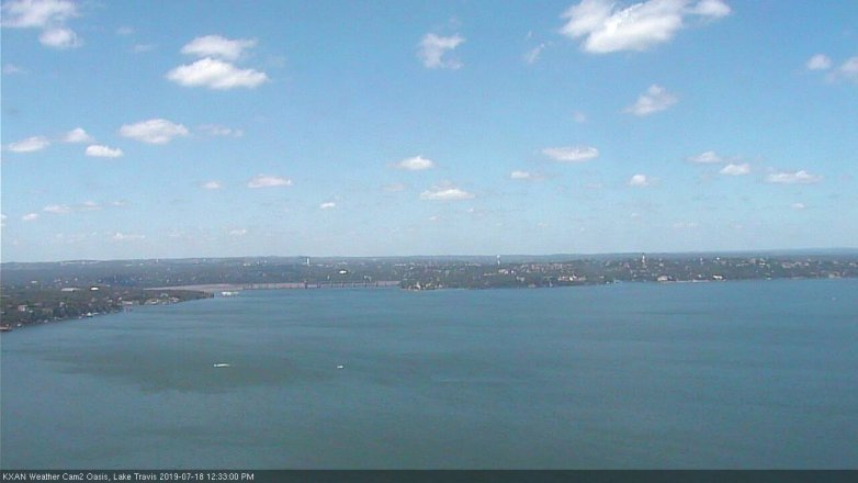 Lake Travis webcam, July 18, 2019 11:35 AM CT