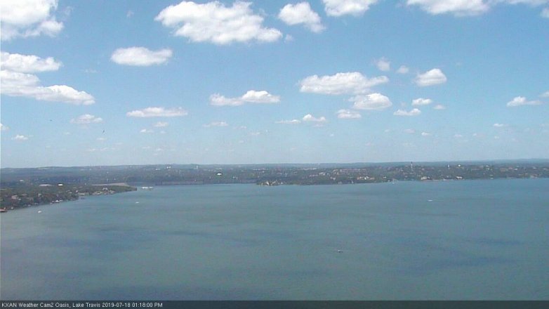 Lake Travis webcam, July 18, 2019 12:20 PM CT