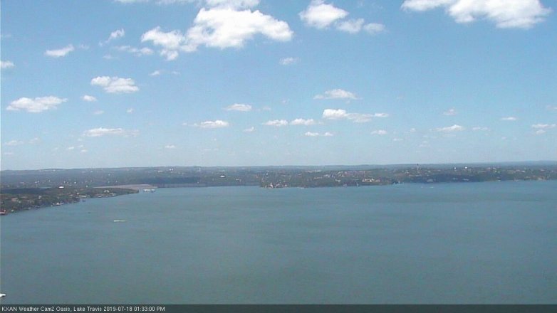 Lake Travis webcam, July 18, 2019 12:35 PM CT