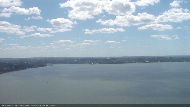 Lake Travis webcam, July 18, 2019 2:35 PM CT