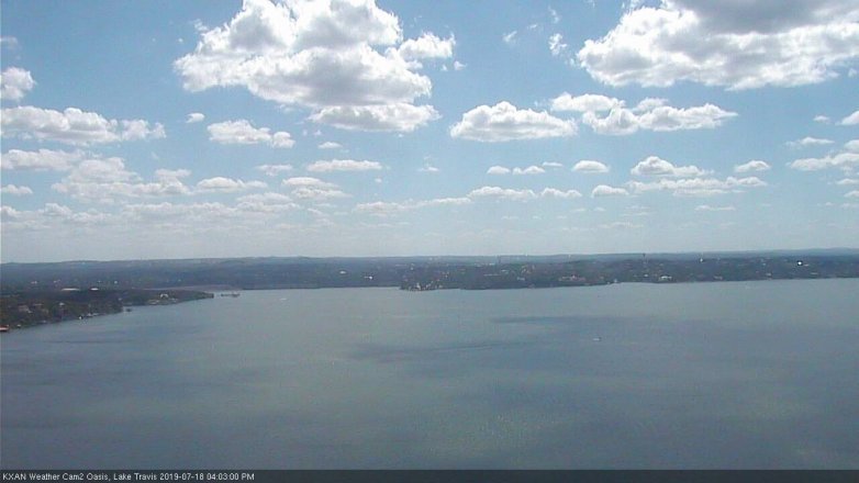 Lake Travis webcam, July 18, 2019 3:05 PM CT