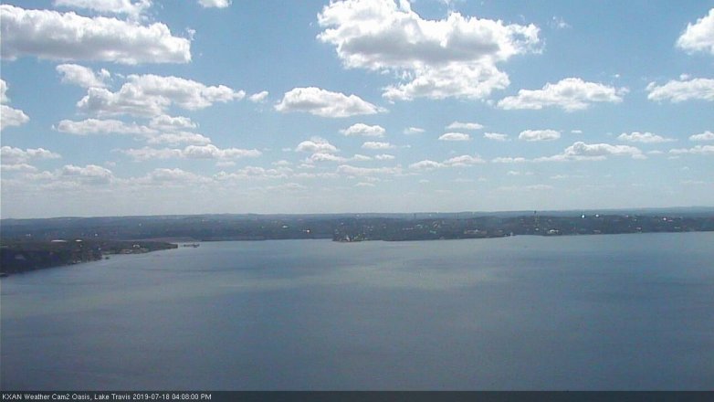 Lake Travis webcam, July 18, 2019 3:10 PM CT