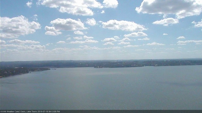 Lake Travis webcam, July 18, 2019 3:15 PM CT